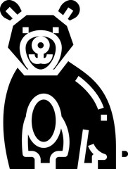 bear (2) illustration on a white background    