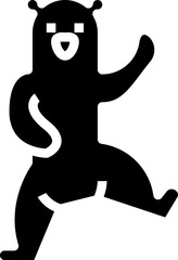 bear (2) illustration on a white background     