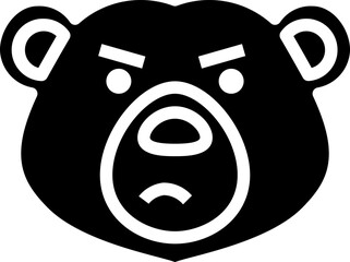 bear (2) illustration on a white background     