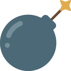 bomb illustration on a white background     