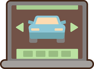 browsing illustration on a white background    