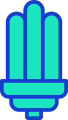 bulb illustration on a white background     