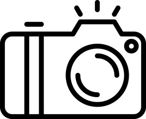 camera illustration on a white background    