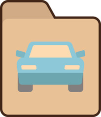 car illustration on a white background    