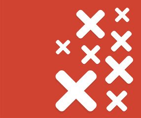 Obraz premium design about simple disagree background