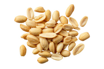 Tasty and Nutritious Peeled Peanuts Transparent Background

