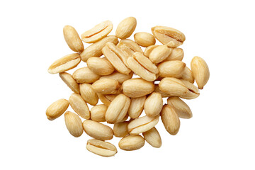 Tasty and Nutritious Peeled Peanuts Transparent Background

