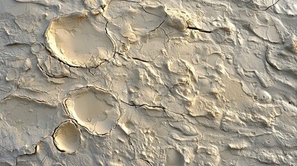 Detailed Close-Up of Cracked Surface with Textured Patterns and Colors