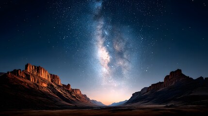 Obraz premium Astrophotography delight milky way core above gujaba