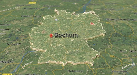 Bochum Germany Location Detailed Satellite