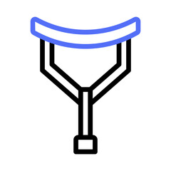 Stylized illustration of a walking aid designed to support mobility challenges