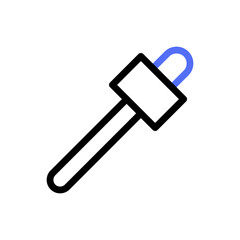 Sleek color selection tool emblem displaying minimalist aesthetic design symbol