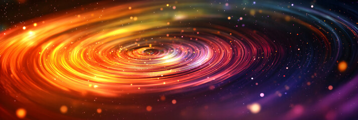 Obraz premium Dancing Light of the Universe: A Visual Journey into the Majestic Quasar Phenomena