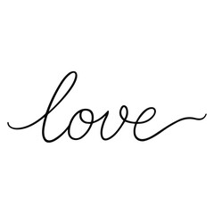 continuous line heart and love divider