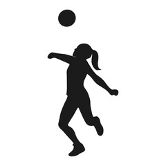 female volleyball silhouette