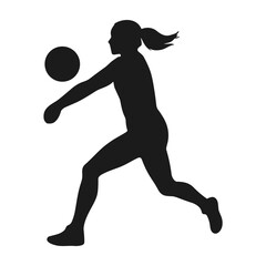 female volleyball silhouette