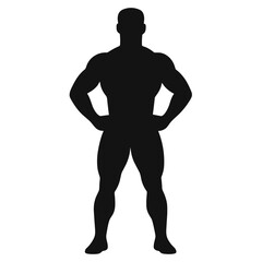 Fototapeta premium male bodybuilder silhouette