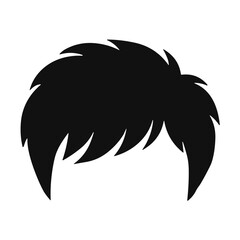 male hairstyle silhouette