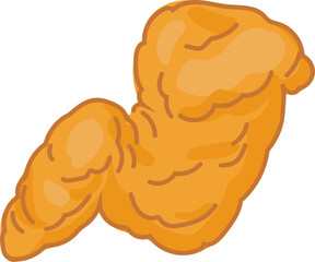 Double drumsticks line art vector illustration