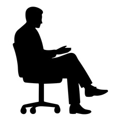 Sitting People Silhouette