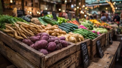 Rustic wooden surface brimming with fresh seasonal produce, celebrating the raw beauty of nature's bounty
