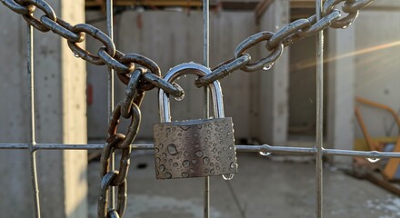 padlock on the chain