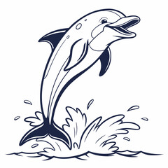 dolphin jumping in water