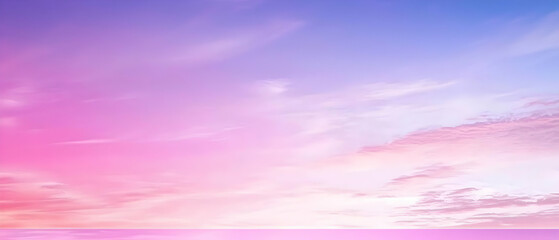 Obraz premium Pastel Sky With Colorful Clouds