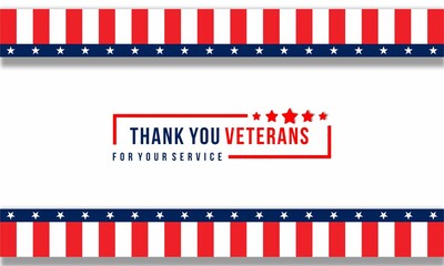 thank you veterans for your service. Honoring all who served. Best for veterans day celebration in the US  