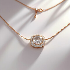 Luxury jewelry necklace isolated
