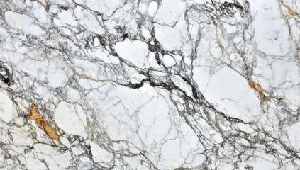 Abstract marble pattern in shades of white, gray, and gold. Veined texture with flowing lines