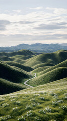 Serene Harmony: The Tranquil Dance of Rolling Hills