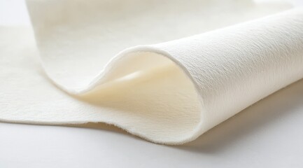 White, soft, fabric material