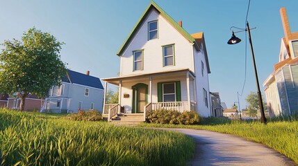 Quaint, sun-drenched suburban house