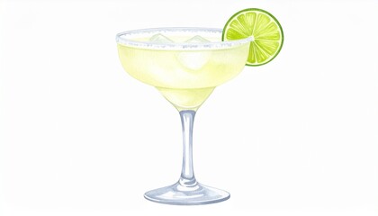 cocktail with lime