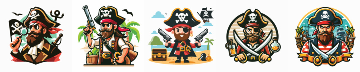 Vector of a pirate.