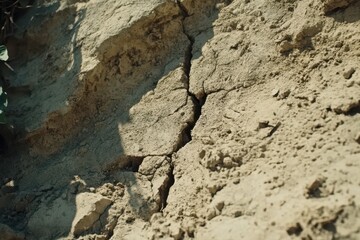 Dry cracked earth