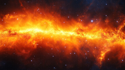 Fototapeta premium View of Earth’s aurora beneath the starry Milky Way galaxy from a space perspective