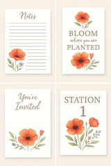 Garden Invitation Cards – Bloom Stationery and Event Printables