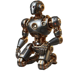 Fototapeta premium blue screen robot 3d render