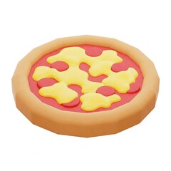 pizza food in pixel game style 
