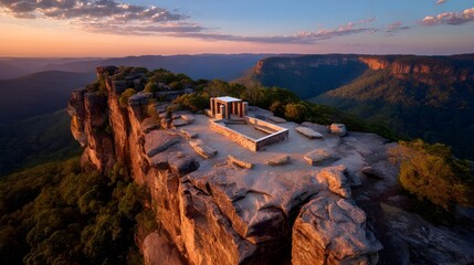 Completely renewed cliffside lookout point compacted smoothed pathways guiding visitors to breathtaking panoramic ocean vistas