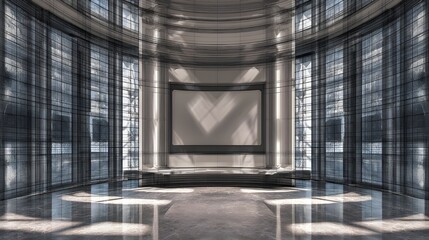 Experience an architecture showcase backdrop featuring contemporary building designs blending innovative form with urban aesthetics