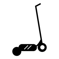 black and white scooter icon vector