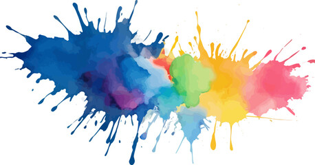 Colorful Abstract Watercolor Paint Splash Background Vector