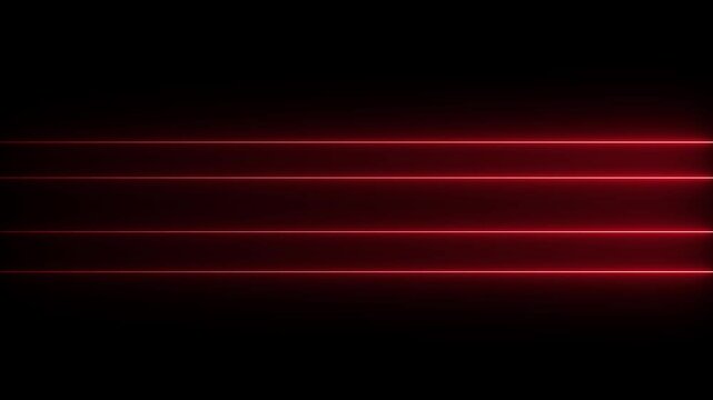 Abstract carmine Neon Light VJ LOOP 3D Rendering , abstract glowing lines on black , lamps florescent animation empty space technology backdrop 4k.Red - ruby Neon background..Wall , floor 4k.Bismillah