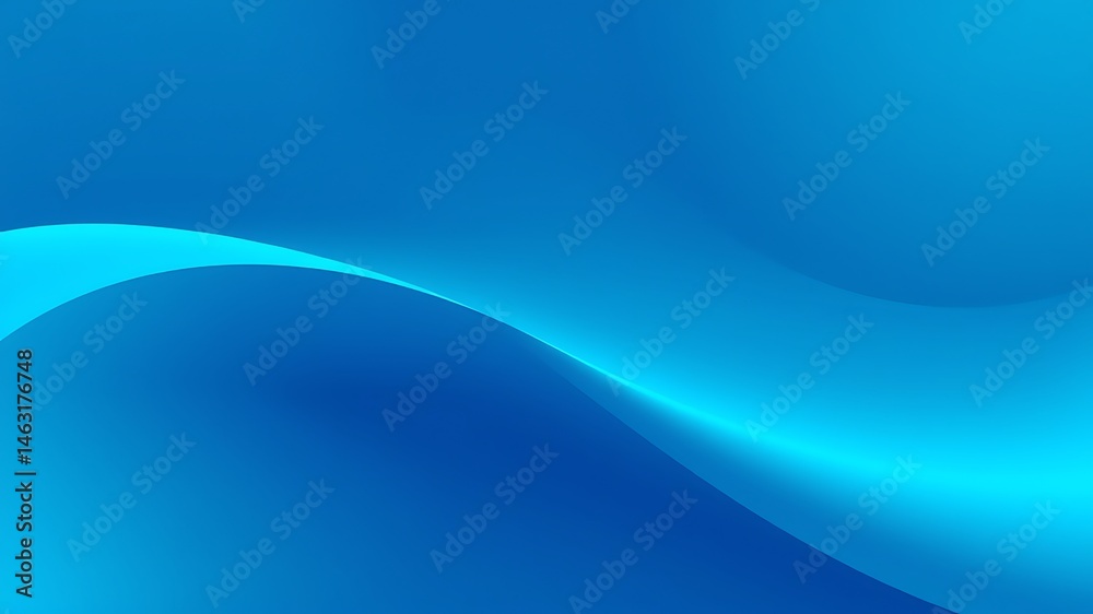 Canvas Prints elegant abstract background in shades of blue displaying a smooth curved wave element