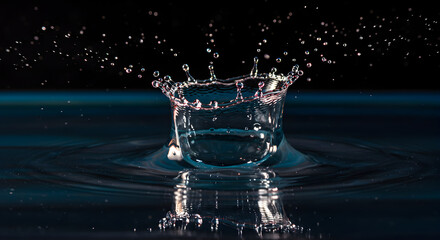 Capturing Crown of Water Droplets in Splendid High Speed Photography