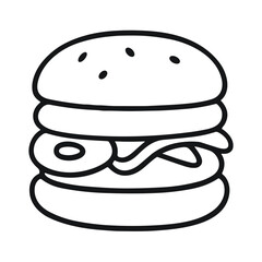 Hand Drawn Burger