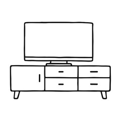 Doodle TV Dresser and Shelve